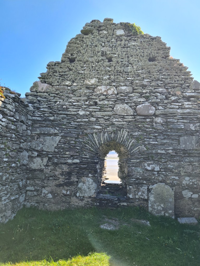 A photograph of the interior of a chapel on Islay.